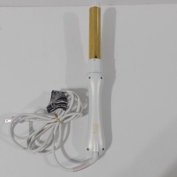Foxybae Twirl Boss Automatic  Rotating Curling Iron Wand Pearl & Gold 1.25" - Picture 5 of 5